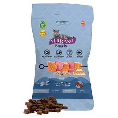 Snacks antihairball saumon thon — Serrano