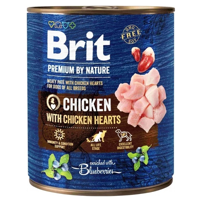 Brit premium by nature chicken and heart